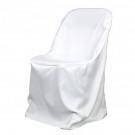 White Polyester Folding Chair Cover White Polyester Folding Chair Cover